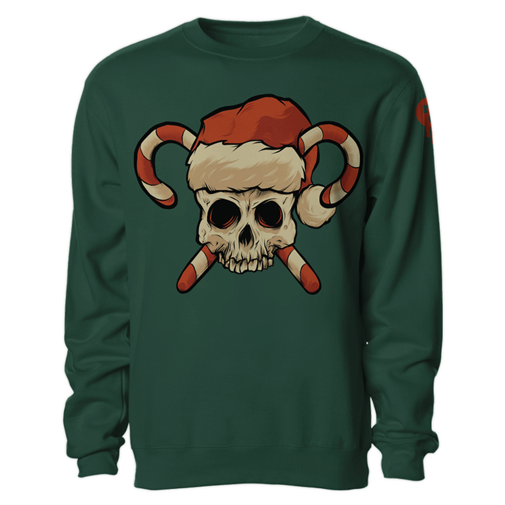 Skull and Crosscanes Crewneck Sweatshirt Seventh.Ink