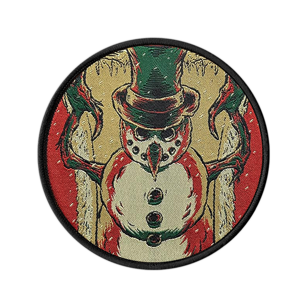 Frosty's Revenge 3.5 Circular Engraved Maple Wooden Christmas Ornament