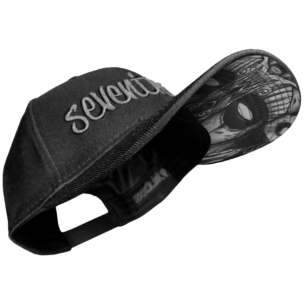 Norseman Noir Snapback Hat - Seventh.Ink