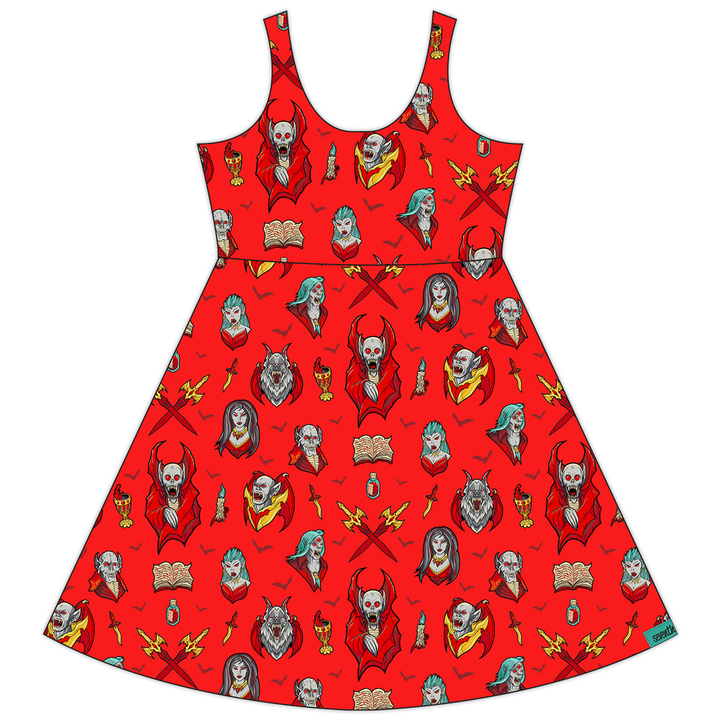 Pre-order (save Vampyre Castle Skater Dress - has pockets! Pre-order (save Vampyre Castle Skater Dress - has pockets!