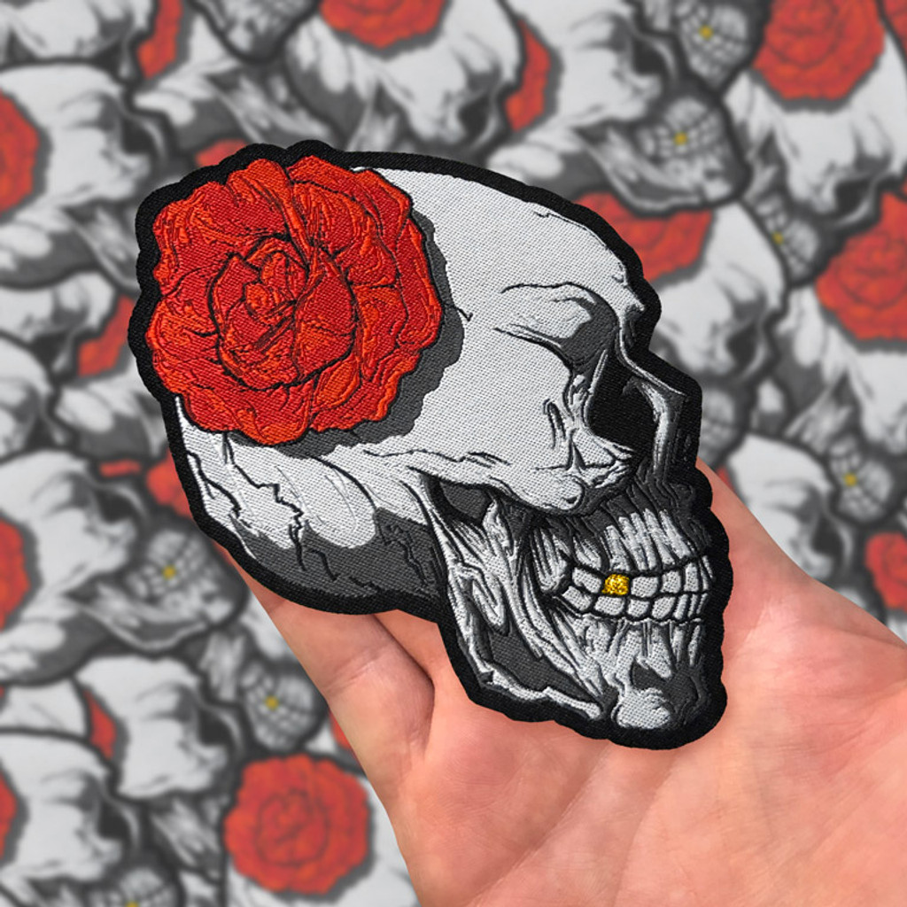 Amazon.com: Skull Rose Tattoo Art Design T-Shirt : Clothing, Shoes & Jewelry