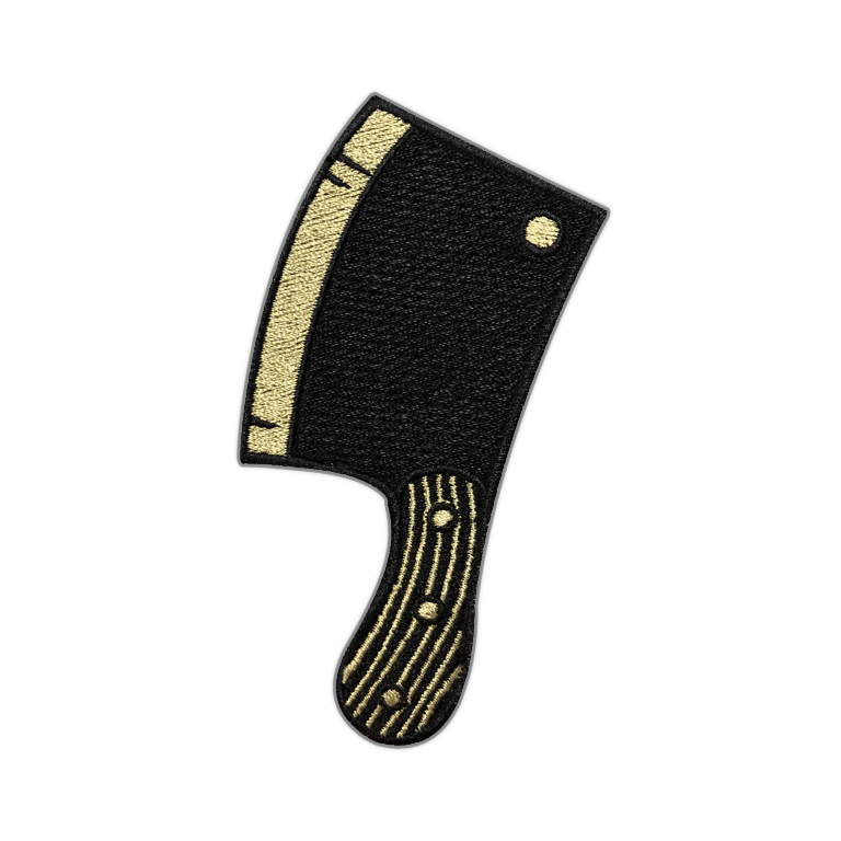 Black/Gold Cleaver Patch - Seventh.Ink