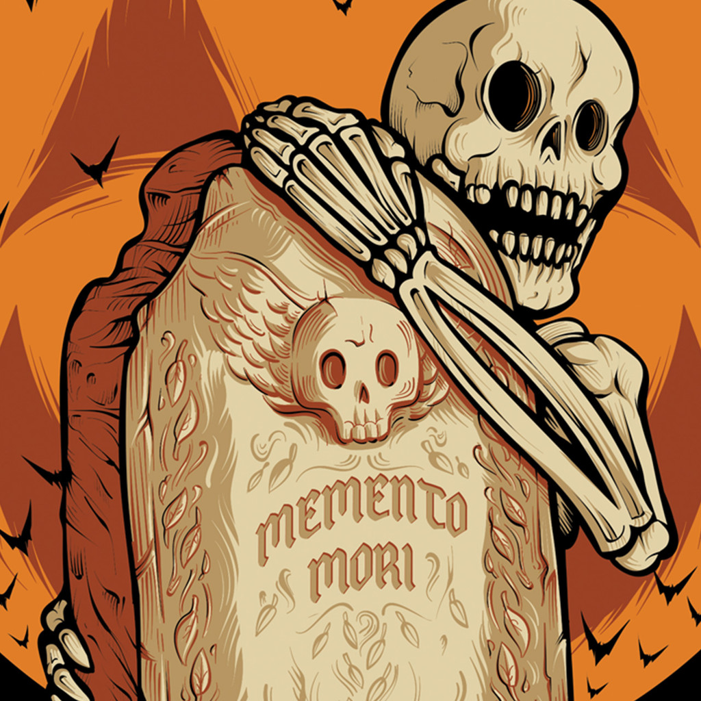 Memento Mori 9x12 Screen Print - Seventh.Ink