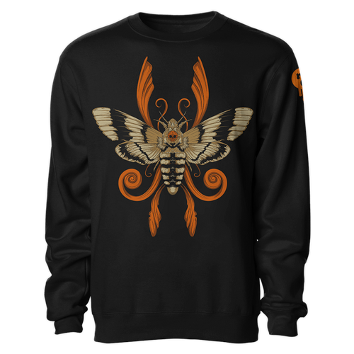 Acherontia Entwined Crewneck Sweatshirt by Seventh.Ink