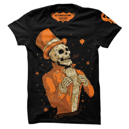 Victorian Autumn T-Shirt by Seventh.Ink
