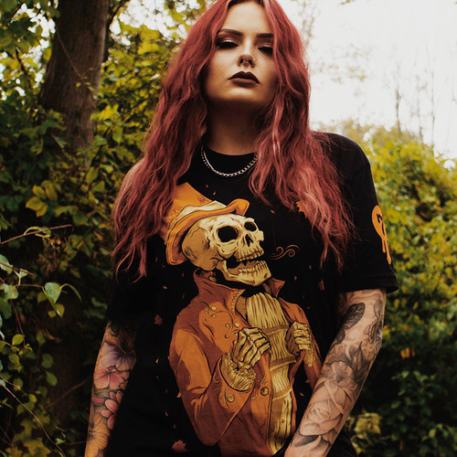 Victorian Autumn T-Shirt by Seventh.Ink