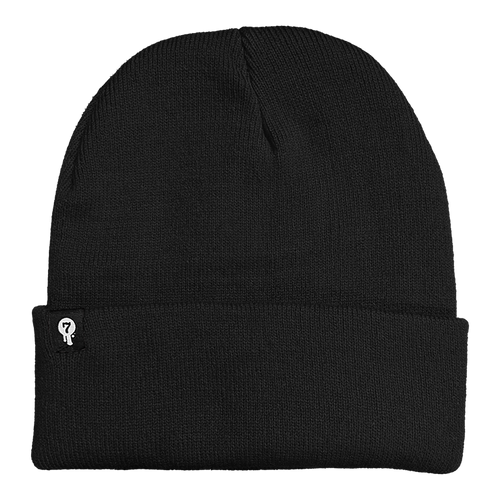 Black Logo Patch Beanie by Seventh.Ink