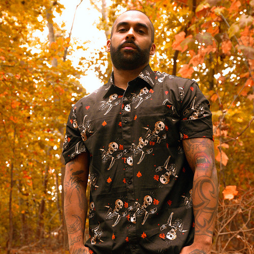 Mapled Button Down Shirt by Seventh.Ink