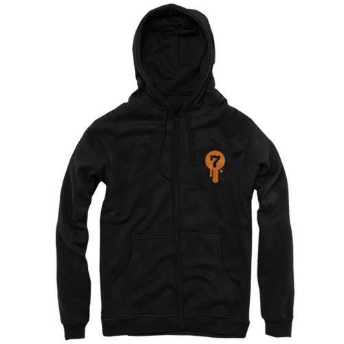 Screaming Pumpkin Zip-Up Hoodie by Seventh.Ink