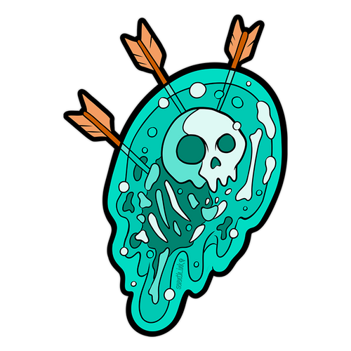 Gelatinous Void Die Cut Sticker by Seventh.Ink