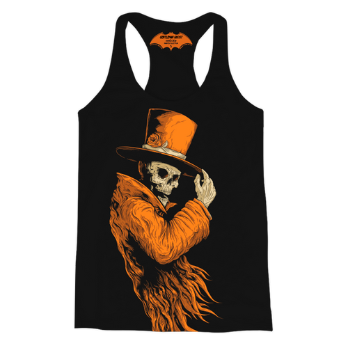 Gentleman Ghost Re-Inked Racerback Tank Top by Seventh.Ink