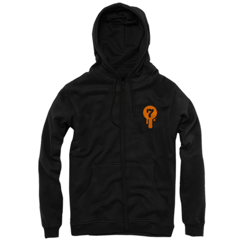 Ghoulish Fright Zip-Up Hoodie by Seventh.Ink