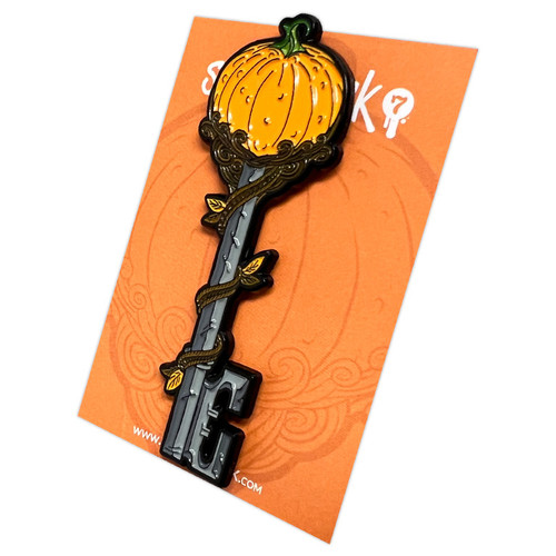 Key to Autumn Enamel Pin by Seventh.Ink