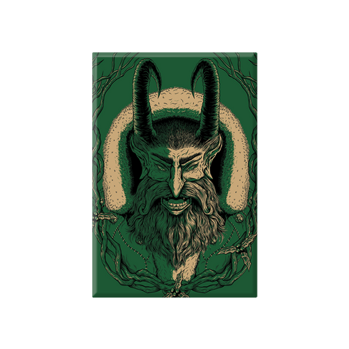 Krampus Green 2" x 3" Magnet