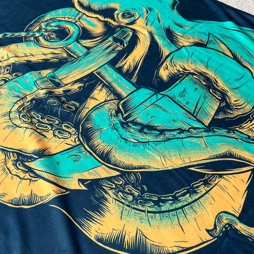 Aquatic Aid Microfiber Beach Towel by Seventh.Ink