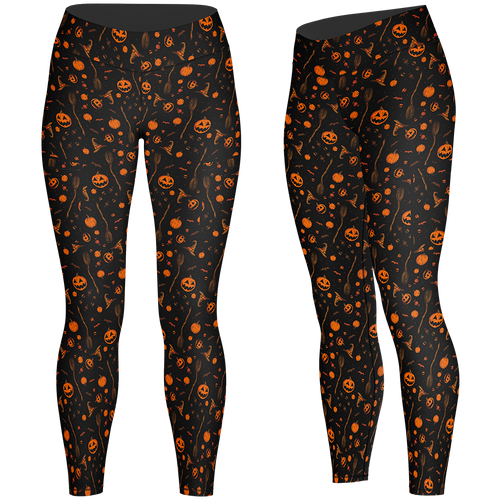 Spooky Delights Leggings w/Pockets by Seventh.Ink