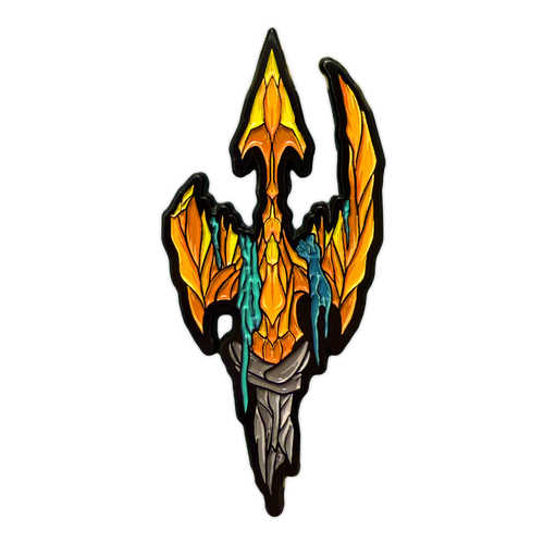 Trident of G’Naraeth Enamel Pin - Abyssal Horrors by Seventh.Ink