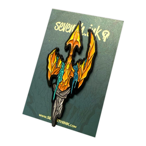 Trident of G’Naraeth Enamel Pin - Abyssal Horrors by Seventh.Ink