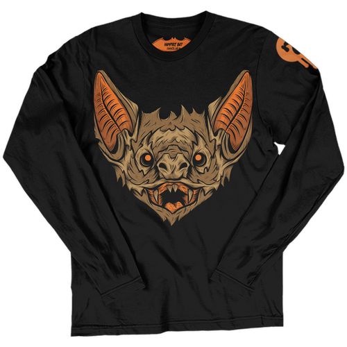 Vampire Bat Long Sleeve Shirt by Seventh.Ink