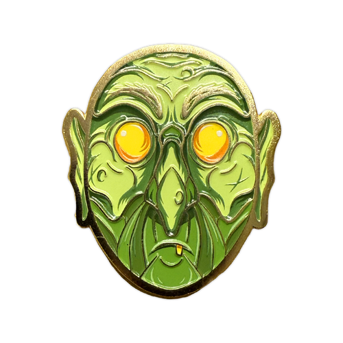 Witch Mask Gold Enamel Pin - Limited Edition Ultra Rare by Seventh.Ink