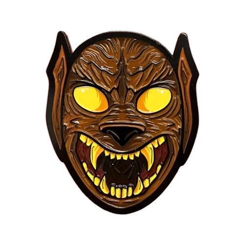 Werewolf Mask Enamel Pin - Limited Edition by Seventh.Ink