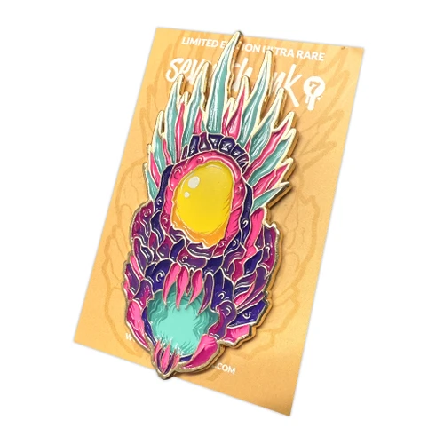 Voraalex Gold Enamel Pin - Limited Edition Ultra Rare (Subscription & Patreon Exclusive) - Abyssal Horrors by Seventh.Ink