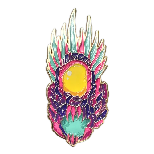 Voraalex Gold Enamel Pin - Limited Edition Ultra Rare (Subscription & Patreon Exclusive) - Abyssal Horrors by Seventh.Ink