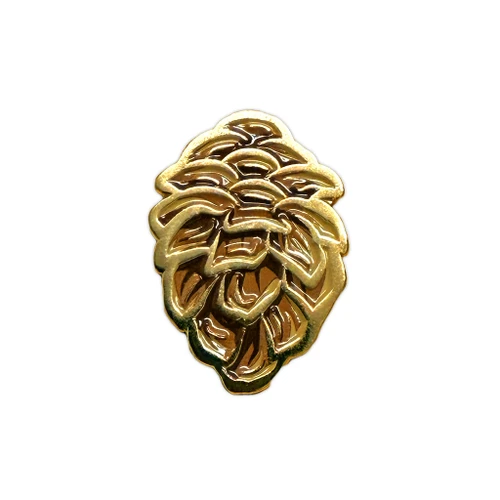 Winter Pinecone Limited Edition Ultra Rare Gold Metal Enamel Pin by Seventh.Ink
