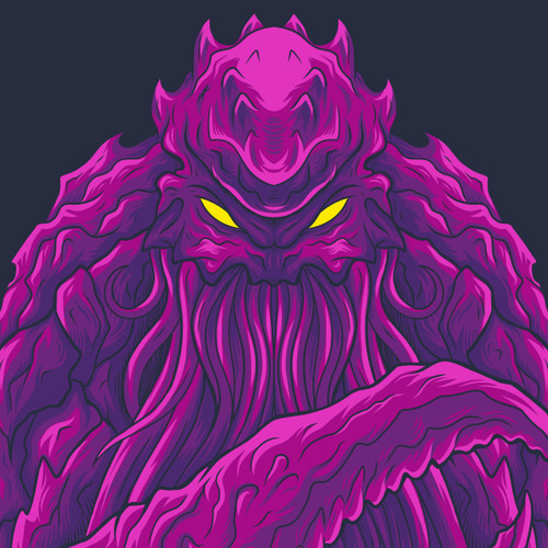 Limited Edition Kraskadoom Pink/Purple T-Shirt - Patreon Exclusive by Seventh.Ink
