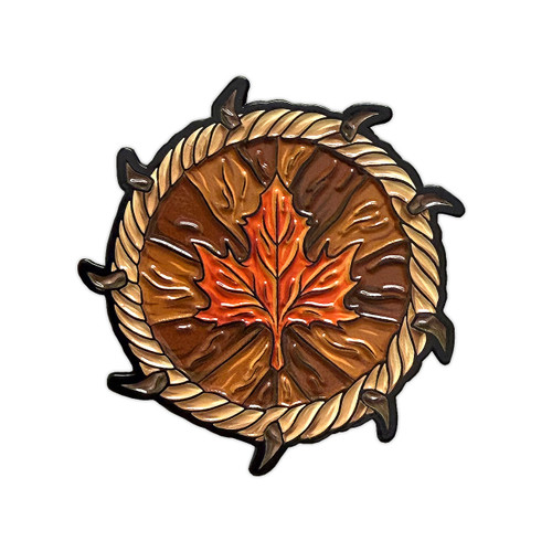 Shield of Spirits Enamel Pin - Forest Warriors by Seventh.Ink
