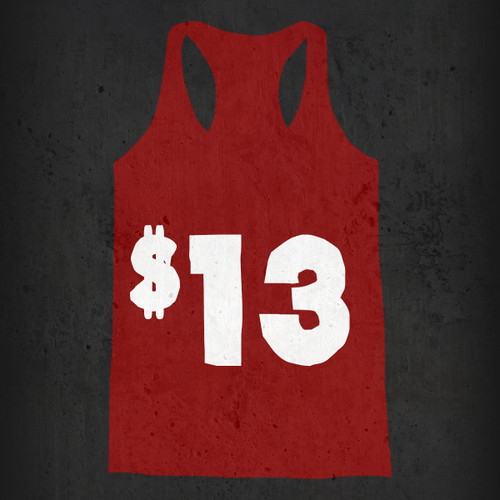 $13 Mystery Racerback Tank Top - today only!