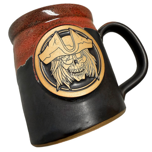 The Scallywag Onyx/White/Red Coffee Mug by Seventh.Ink