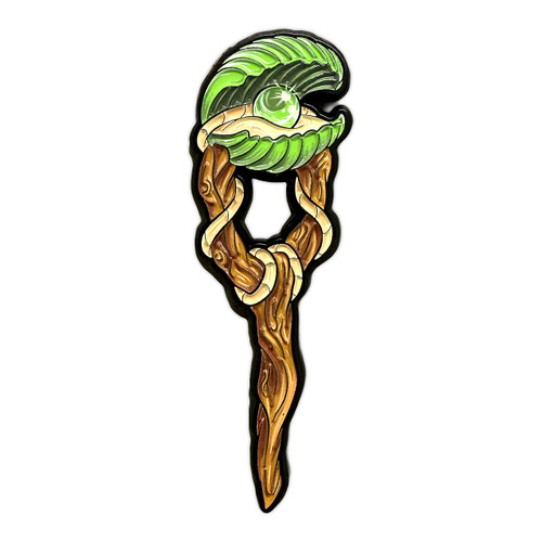 Puresight Staff Enamel Pin - Forest Warriors by Seventh.Ink