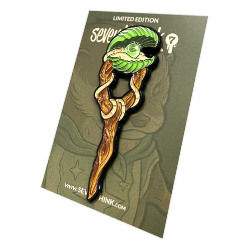 Puresight Staff Enamel Pin - Forest Warriors by Seventh.Ink