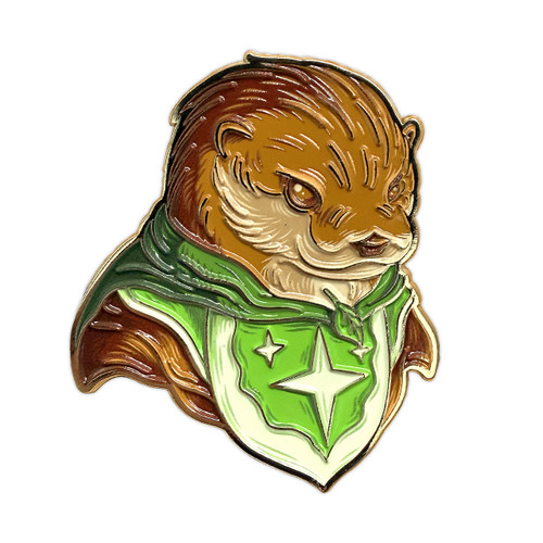 Glitterfang Gold Enamel Pin - Limited Edition (Patreon Exclusive) - Forest Warriors by Seventh.Ink