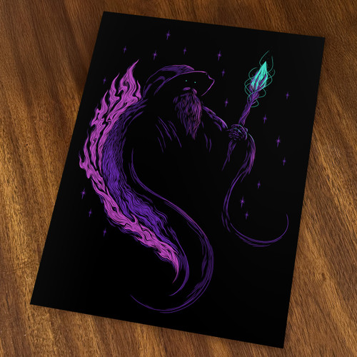 Conjuration Purple Limited Edition Variant 9x12 Giclée Print - Patreon Exclusive by Seventh.Ink