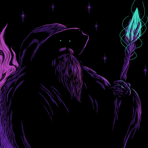 Limited Edition Conjuration Purple/Teal T-Shirt - Patreon Exclusive by Seventh.Ink