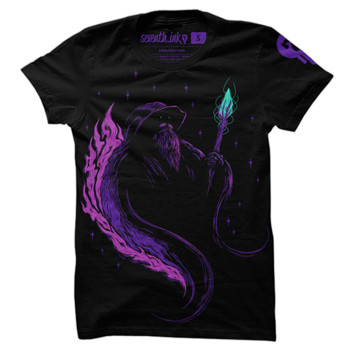 Limited Edition Conjuration Purple/Teal T-Shirt - Patreon Exclusive by Seventh.Ink