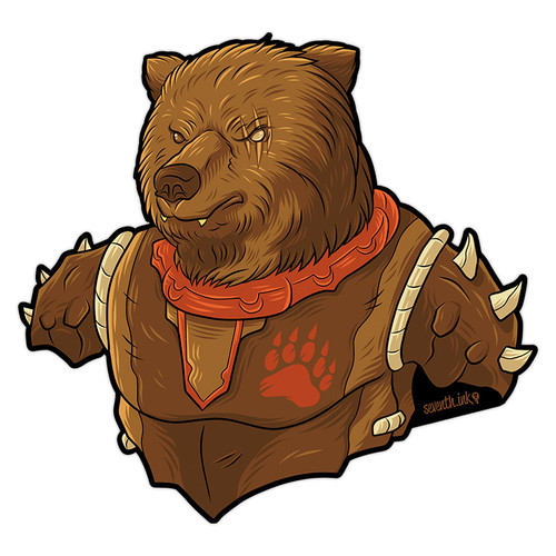 Gravelclaw Die Cut Sticker - Forest Warriors by Seventh.Ink