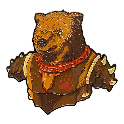 Gravelclaw Enamel Pin - Forest Warriors by Seventh.Ink