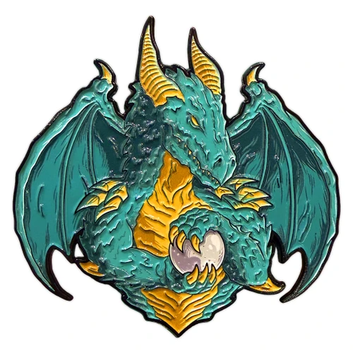 Qualthazar Premium Enamel Pin - Legendary Dragons by Seventh.Ink