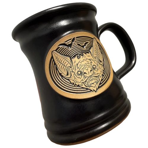 Vampire Bat Onyx Coffee Mug by Seventh.Ink