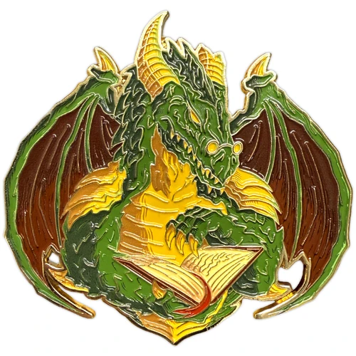 Fallowfax Premium Gold Enamel Pin - Limited Edition Rare (Patreon Exclusive) - Legendary Dragons by Seventh.Ink