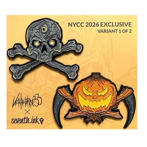 NYCC 2026 Exclusive Yellow Enamel Pin Set - Limited Edition