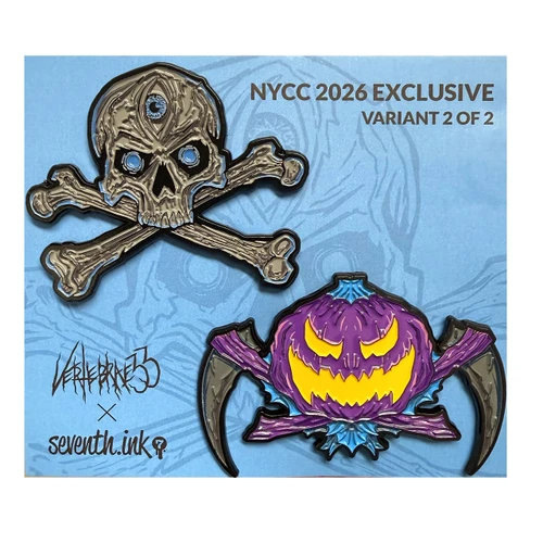 NYCC 2026 Exclusive Blue Enamel Pin Set - Limited Edition