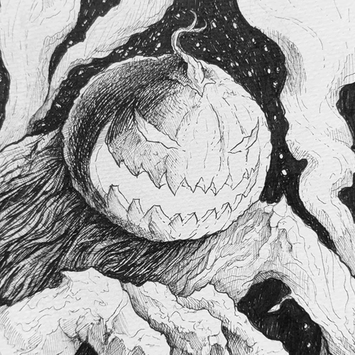 6x8 Original - Hollowfolk 2026 by Seventh.Ink