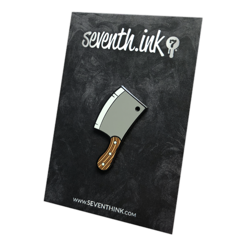 Cleaver Enamel Pin by Seventh.Ink