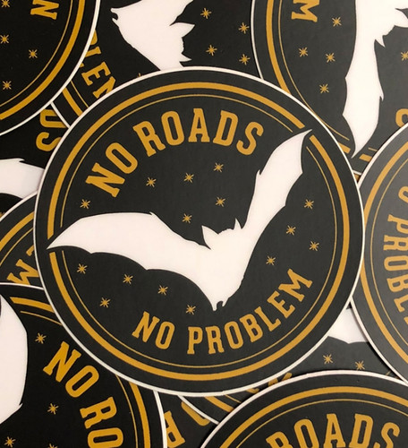 No Roads, No Problem Sticker