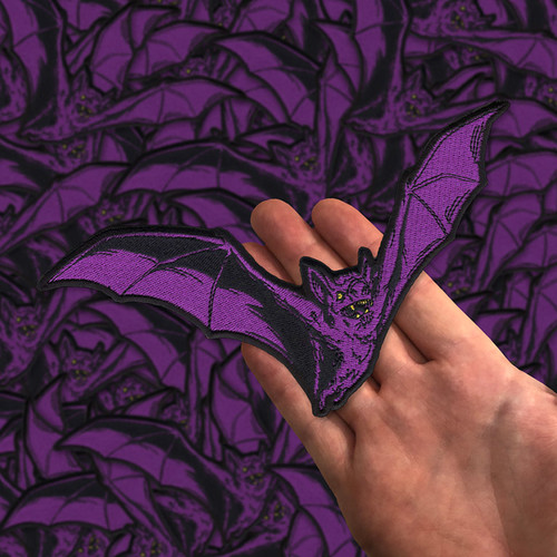 Large Purple Bat Patch by Seventh.Ink