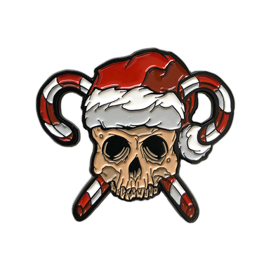 クリスマス skullz Sun Skull 9x12 Screen Print - Seventh.Ink